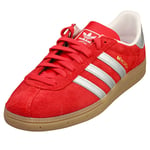 adidas Munchen Mens Red Gum Casual Trainers - 12 UK