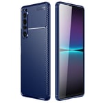 Sony Xperia 1 IV Carbon Fibre Case Navy