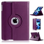 Apple iPad Air 5 M1 2022 housse violette rotative 360 degres - Neuf