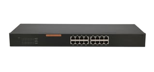 Extralink HEXON 16x 10/100/Mb/s Ohanterad L2 Fast Ethernet (10/100) Svart