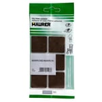 Självhäftande filt 30 x 30 mm (blisterförpackning med 6 enheter) brun