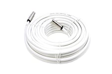 MAST DIGITAL YCAB01L Smedz 5 m TV Aerial Cable Extension Kit with Premium Fitted Compression IEC Male to Male Connectors - White