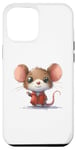 Coque pour iPhone 14 Pro Max animaux drôles, souris incroyable