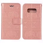 Leather phone Cover for Samsung S10 Lite, with card slots, with landyard