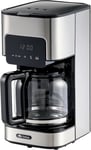 Ariete - Coffee Machine, Stainless Steel, Digital, 12 Cups, 1.5L 900W Black