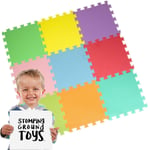 9x Kids Interlocking Soft Baby EVA Soft Foam Activity Play Mat Tiles Floor
