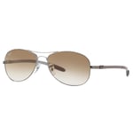 Ray-Ban RB8301 Aviator Sunglasses, Silver/Brown Gradient