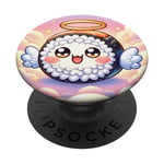 Cute Kawaii Sushi with Halo and Wings PopSockets Swappable PopGrip