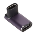 USB-C Vinkeladapter med stöd för PD 240W Snabbladdning 40 Gbps 8K 60Hz Projektionsskärm med LED-lampa för Thunderbolt 3 4