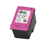 2x HP 62 Black & 1x Colour Ink Cartridge For OfficeJet 200 Mobile Inkjet Printer