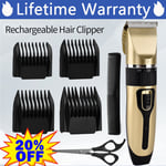 Professional Mens Hair Clippers Trimmers Machine Cordless Beard Electric Shaver