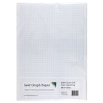 A3 Graph Paper 5mm 0.5cm Squared Engineering, 30 Loose-Leaf Sheets, Grey Grid