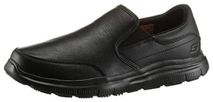 Skechers Flex Advantage Sr, Cordless Shoes for Men, Black (Black Black), 7 UK (41 EU)