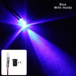 1/20/50 Pcs Emitting Diode 5mm Led Light Pre-wired Blue 20pcs With Holder