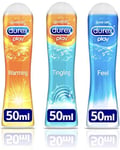 Durex Play Feel/Tingle/Warming Lubricants - Pack of 3