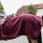 Ländtäcke Heavy Fleece Vinröd