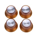 Musiclily Pro Amber Metric 2 Volume 2 Tone Knobs For Epiphone Les Paul SG Guitar