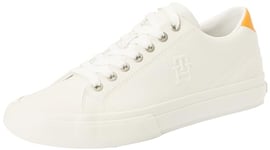 Tommy Hilfiger Men Trainers Shoes, White (Ecru), 45