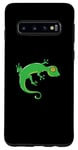 Coque pour Galaxy S10 Gecko vert