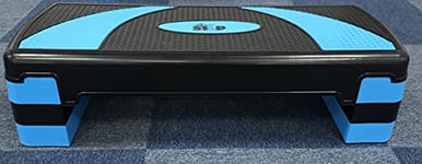 The Step - Large 31" Adjustable Aerobic Step Platform for Cardio, Core, Strength, Stability & Resistance Training, Blue