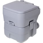 Camry - CR1035 Toilette Portable Chimique pour Adultes 20L Camper, Camping, Auto Caravane wc Gris - Gris