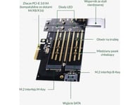Orico Controller Orico Pci-E Card For M.2 Nvme And M.2 Sata