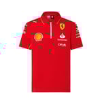 Herr Polotröja 2024 Ferrari Racing F1 Formel 1 Kortärmad T-shirt Toppar Tee XS-2XL L