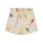 Liewood Duke Board Shorts Smiley Sandy | Beige | 116 cm