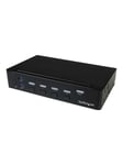 4-Port DisplayPort KVM Switch With Built-in USB 3.0 Hub - 4K