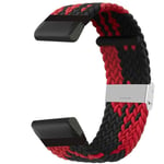 Flettet klokkereim Garmin Tactix Delta - Redblack