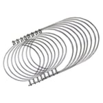 Cuasting 8 Pack Stainless Steel Wire Handles (Handle-Ease) for Mason Jar, Ball Pint Jar, Canning Jars, Mason Jar Hangers and Hooks for Regular Mouth, Silver(Not Included Jars)