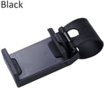 Steering Wheel Mount Mobile Phone Holder Car Bracket Black