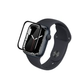 4 st mjuka 3D böjda kanter skärmskyddsfilm i glas för Apple Watch Series 6/SE-40mm Full Coverage Reptålig Anti-Bubble HD