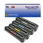 T3AZUR - Lot de 4 Toners compatibles avec Canon 718 pour Canon LBP-7210CDN, LBP-7600, LBP-7660CDN (Noir+Couleur)