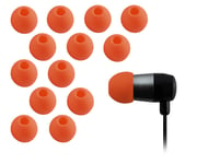 Xcessor Replacement Silicone Earbuds 7 Pairs (Set of 14 Pieces). Large, Orange