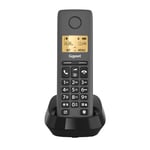 Gigaset Pure 120 - téléphone sans Fil avec ECO DECT - écran rétro-éclairé - Excellente qualité Audio - Compatible avec Les Aides auditives - Protection des appels indésirables, Noir Anthracite