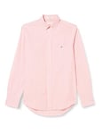 GANT Men's REG Oxford Banker Stripe Shirt, Sunset Pink, XL