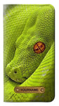 Green Snake PU Leather Flip Case Cover For iPhone 11 Pro PU Leather Flip Case Cover For iPhone 11 Pro with Personalized Your Name on Leather Tag