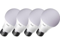 Yeelight - Led-Glödlampa - E27 - 9 W - Rgb-Lampa - 2700-6500 K (Paket Om 4)