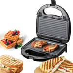 Domestic King 3 IN 1 Sandwich, Waffle, Panini & Grill press Snack Maker