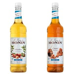 MONIN Premium Hazelnut Sugar Free Syrup 1 L & Premium Caramel Sugar Free Syrup 1 L