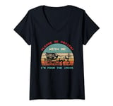 Womens Please Be Patient With Me I'm From The 1900s Retro Vintage V-Neck T-Shirt