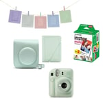 Fuji - Instax Mini 12 Instant Camera BUNDLE Pack Mint Green
