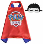 PAW PATROL RYDER Cape & Mask Set, Red Girls/Boys Party Fancy Dress + STICKERS
