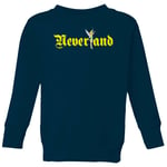 Disney Peter Pan Tinkerbell Neverland Kids' Sweatshirt - Navy - 9-10 Years - Navy