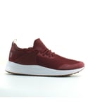 Puma Pacer Next Cage Burgundy Textile Mens Lace Up Trainers 365284 05 - Red - Size UK 4