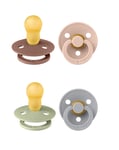 BIBS - Pacifier Colour 2 PACK - Woodchuck/Blush & Sage/Cloud - Size 3