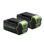 Greenworks 40V Battery Set of 2. Original Greenworks Batteries. Powerful 4Ah Lithium-Ion Batteries for All Greenworks 40V Garden and Power Tools. 3-Stage LED Charge Level. 2 Year Warranty. G40BK4X