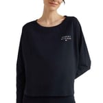 Tommy Hilfiger Original Long Sleeve Lounge T Shirt Marin bomull Medium Dam