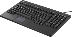 Keyboard with built-in touchpad, 105 keys, Nordic layout